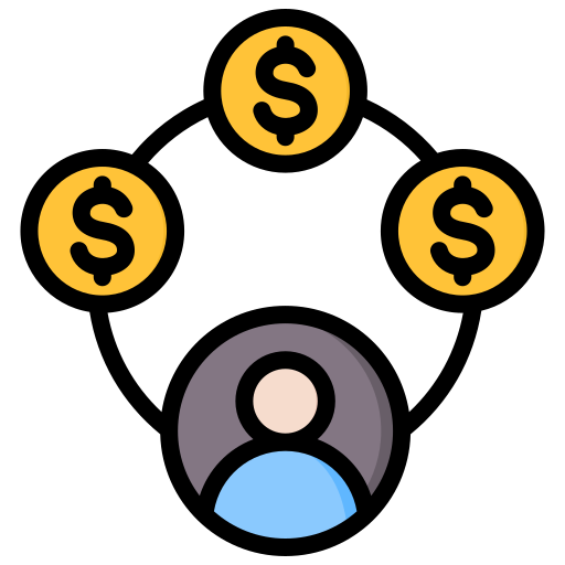inkomen Generic Outline Color icoon