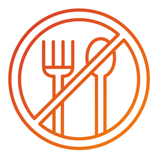 No Food Generic gradient outline icon