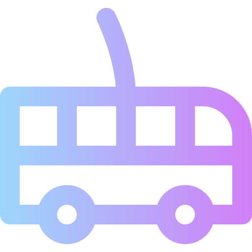 Bus Super Basic Rounded Gradient icon
