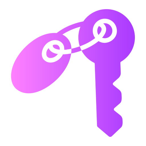 klucz do pokoju Generic Flat Gradient ikona