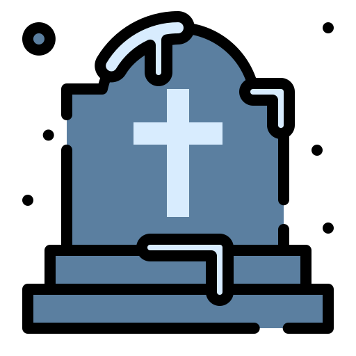 grób Generic color lineal-color ikona