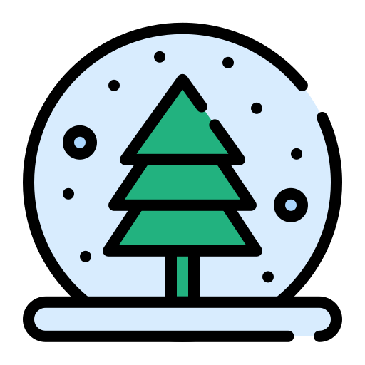 globo de nieve Generic color lineal-color icono
