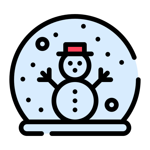 Śnieżna kula Generic color lineal-color ikona