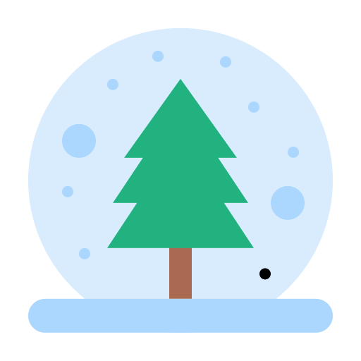 sneeuwbol Generic color fill icoon