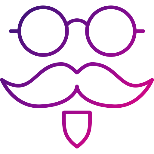 bigote Generic gradient outline icono