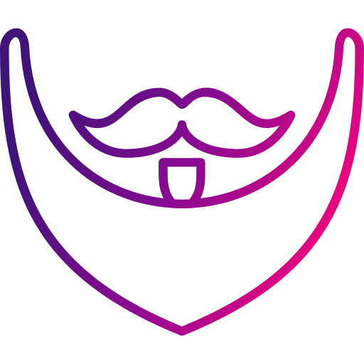 barba Generic gradient outline icona