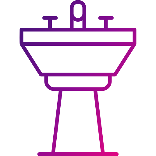Hair wash sink Generic gradient outline icon