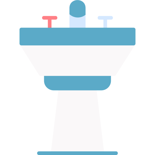 Hair wash sink Generic color fill icon