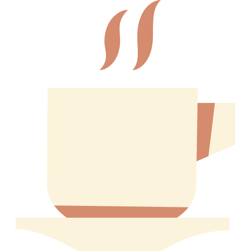 kubek kawy Cartoon Flat ikona