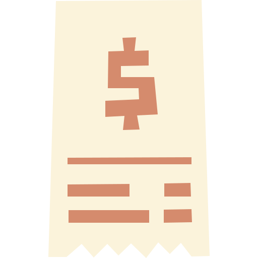 kassenbon Cartoon Flat icon