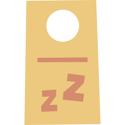 dormido Cartoon Flat icono