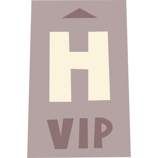 vip 카드 Cartoon Flat icon