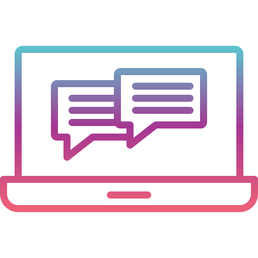 Chat Generic gradient outline icon