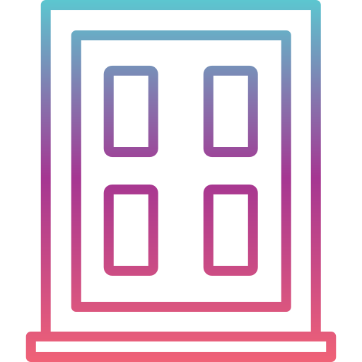 ventana Generic gradient outline icono