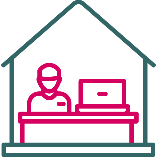 Work from home Generic color outline icon
