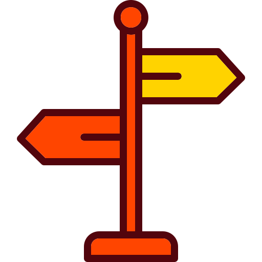 Directional sign Generic color lineal-color icon