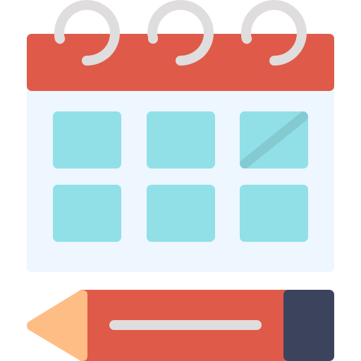 Schedule Generic color fill icon