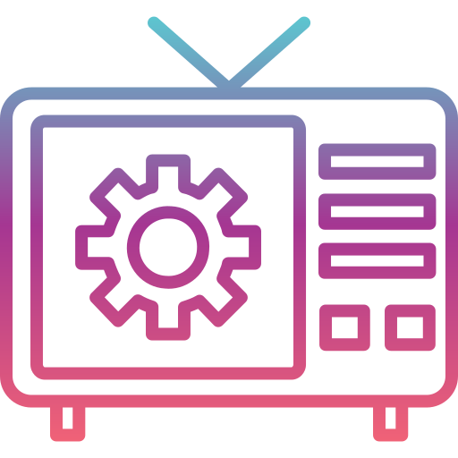 telewizja Generic gradient outline ikona