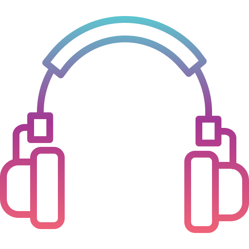 Headphones Generic gradient outline icon