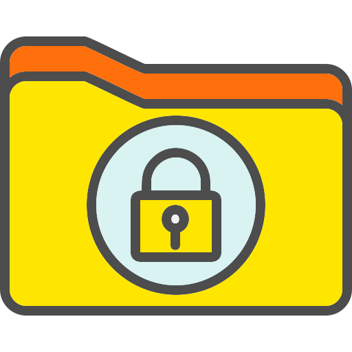 bezpieczny folder Generic color lineal-color ikona