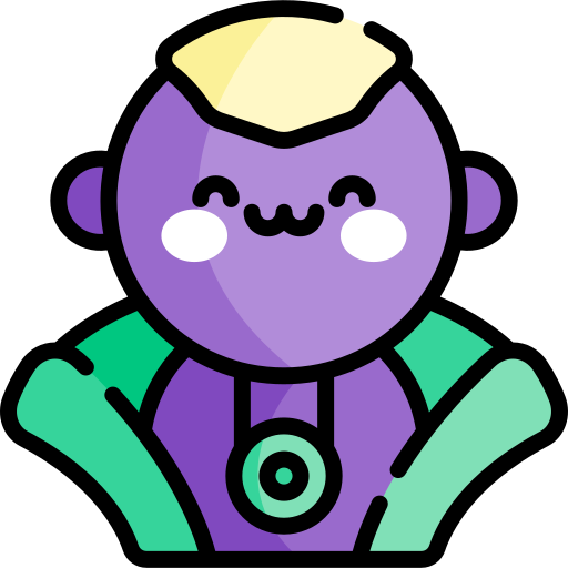 Superhero Kawaii Lineal color icon