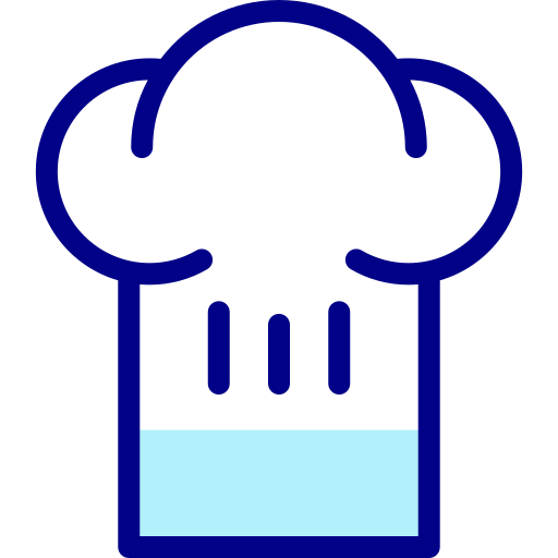 czapka szefa kuchni Detailed Mixed Lineal color ikona