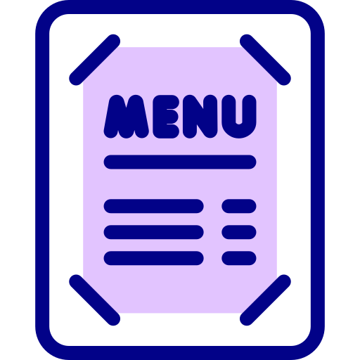 menu Detailed Mixed Lineal color icoon