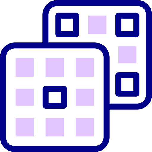 waffel Detailed Mixed Lineal color icon