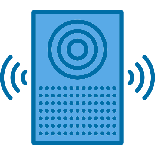 haut-parleur intelligent Generic Blue Icône