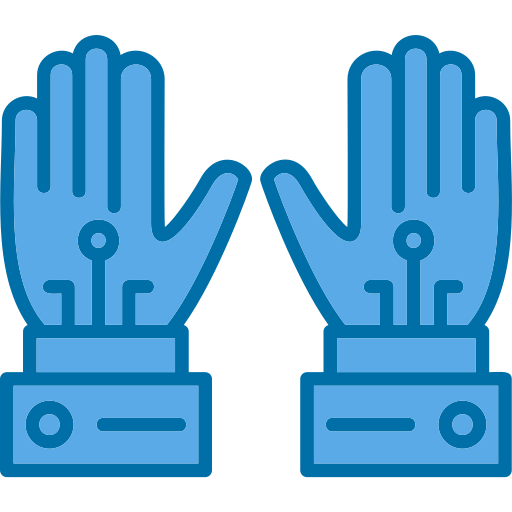 guantes con alambre Generic Blue icono