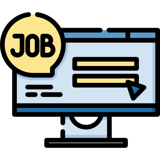 Job search Special Lineal color icon