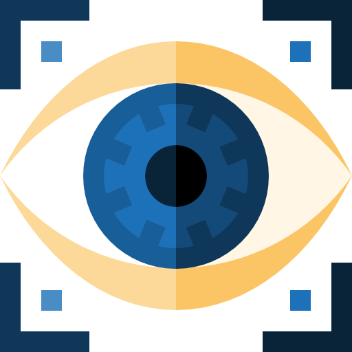 escaneo de ojos Basic Straight Flat icono