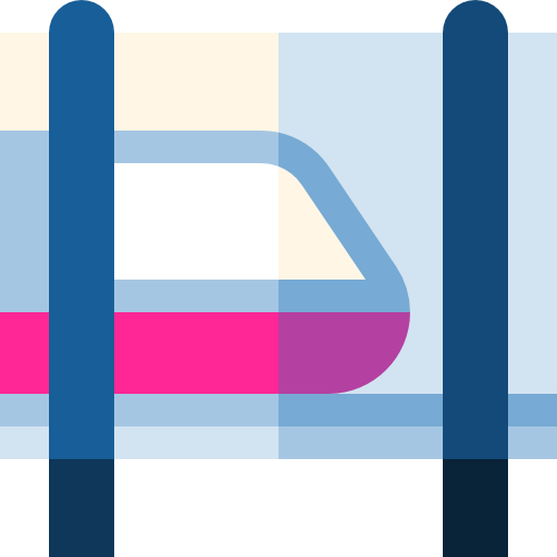 Train Basic Straight Flat icon