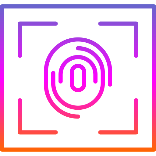 지문 인식기 Generic Gradient icon