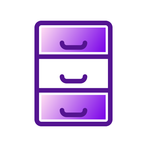 Cabinet file Generic Lineal Color Gradient icon