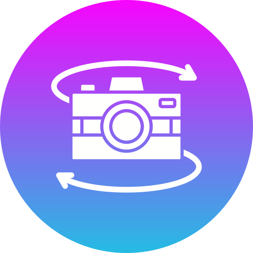 360 kamera Generic Flat Gradient icon