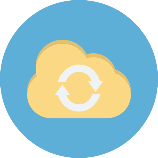 cloud computing Generic Flat icona
