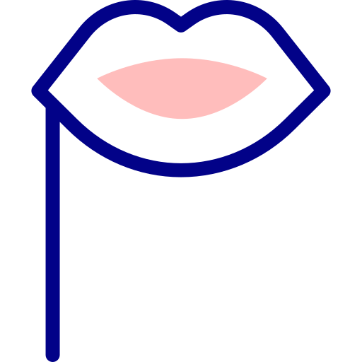 lippen Detailed Mixed Lineal color icon