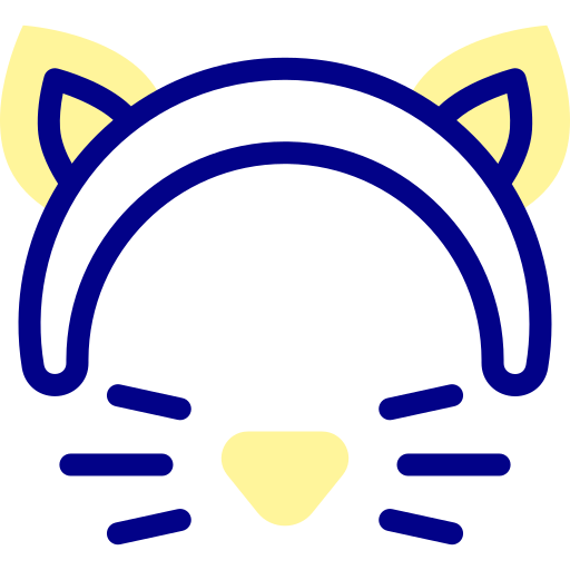 Cat Detailed Mixed Lineal color icon