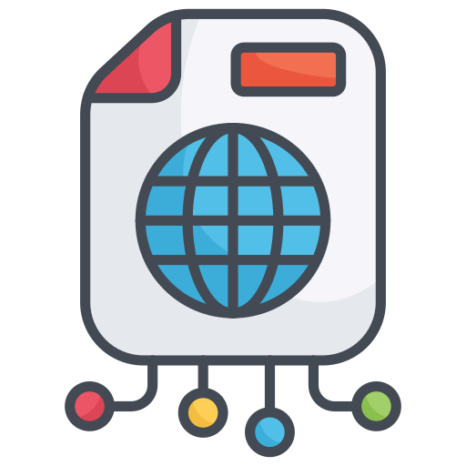 global Generic Outline Color icono