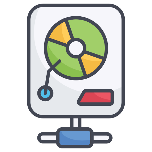 Hard disc Generic Outline Color icon