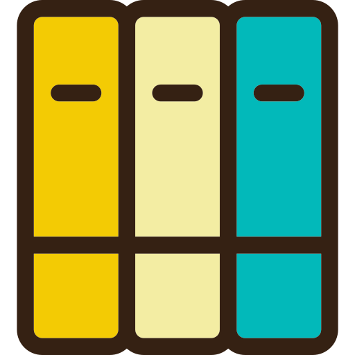 bookshelf Generic Outline Color icon