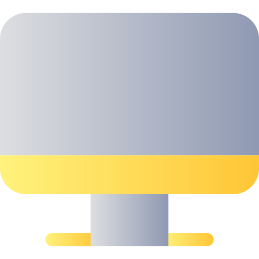 pantalla de la computadora Generic Flat Gradient icono