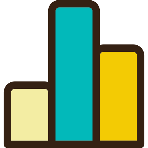 gráfico de columnas Generic Outline Color icono