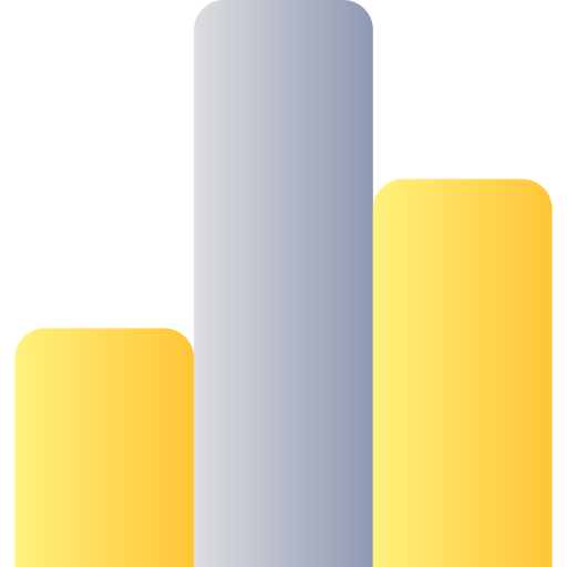 wykres kolumnowy Generic Flat Gradient ikona