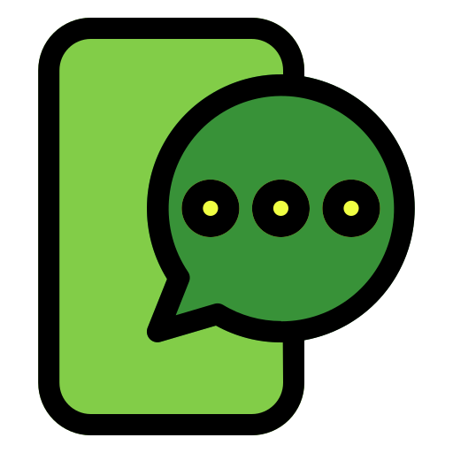 Phone chat Generic color lineal-color icon
