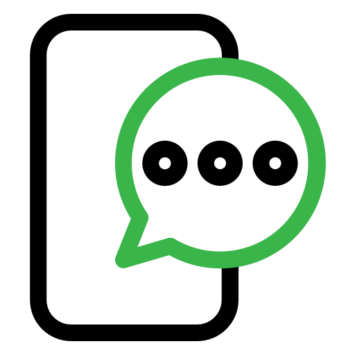 Phone chat Generic color outline icon