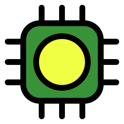 procesador Generic color lineal-color icono