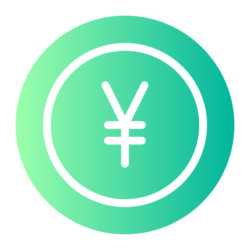 yen Generic gradient fill icoon