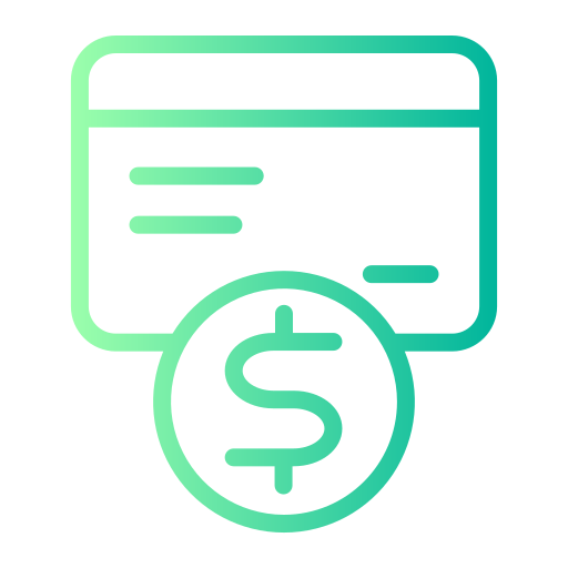 paiement par carte Generic gradient outline Icône